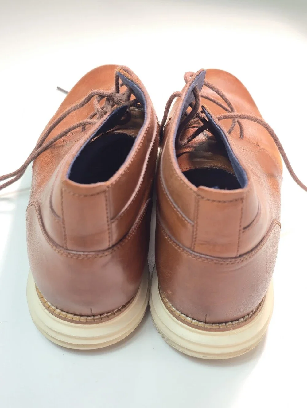 Cole Haan Men's Chestnut Brown Leather Chukka Boots